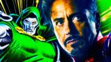 Doctor doom di robert downey jr ispirato da iron man e mister fantastic nella teoria del mcu