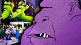 Fumetti divertenti di far side con king kong e godzilla