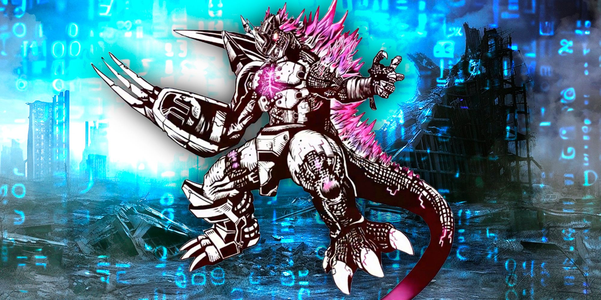 Godzilla e il suo incredibile redesign in stile digimon metallico Godzilla e il suo incredibile redesign in stile digimon metallico
