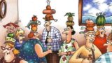 Fumetti far side che catturano il caos della vita familiare