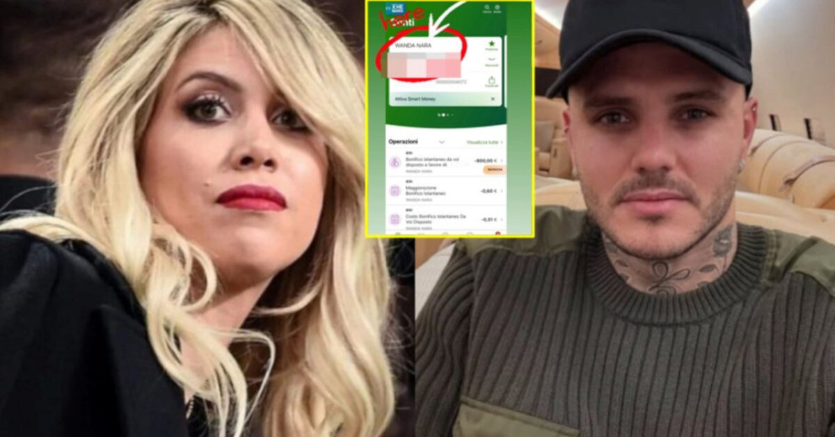 Conto in banca di wanda nara genera polemica per cifra stellare mostrata da mauro icardi Conto in banca di wanda nara genera polemica per cifra stellare mostrata da mauro icardi