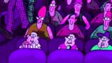 Fumetti divertenti di far side che parodiano i film d’azione