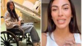 Giulia salemi in ospedale: la foto shock sulla sedia a rotelle