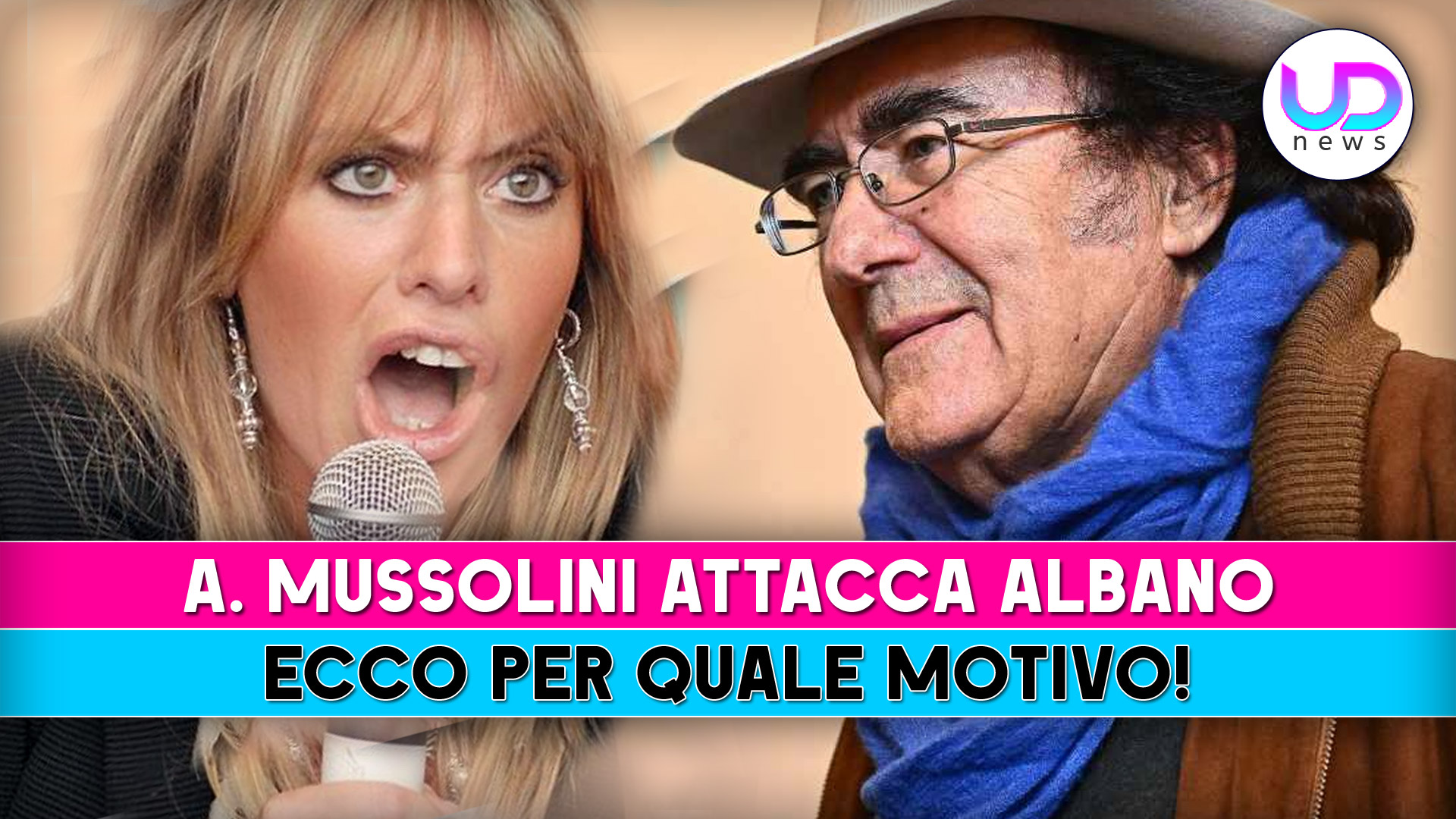 Alessandra mussolini attacca albano per motivi sorprendenti Alessandra mussolini attacca albano per motivi sorprendenti