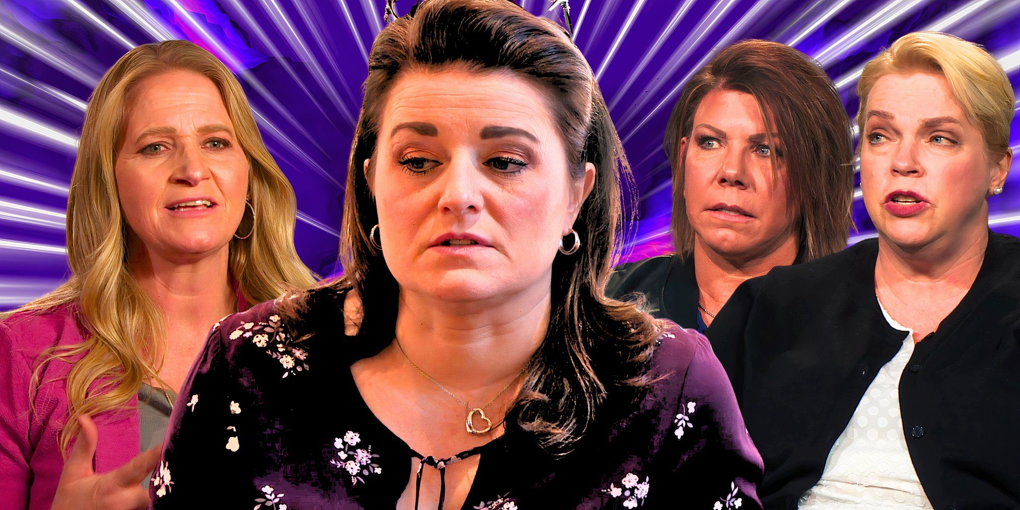 Feudi di robyn brown con christine, meri e janelle nella famiglia sister wives