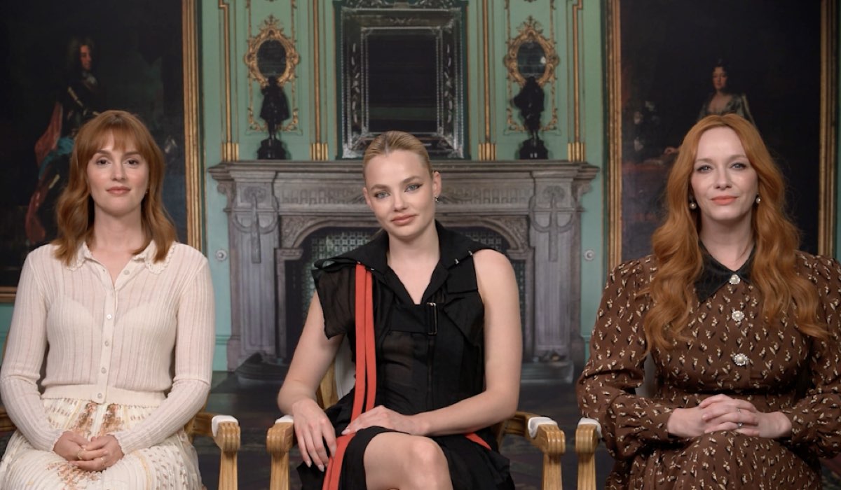 intervista a kristine froseth christina hendricks e leighton meester su the buccaneers 2