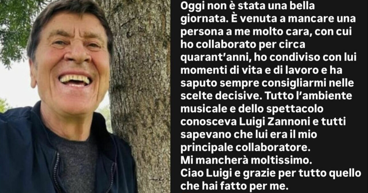 Gianni Morandi piange un grave lutto e dice addio con dolore Gianni Morandi piange un grave lutto e dice addio con dolore