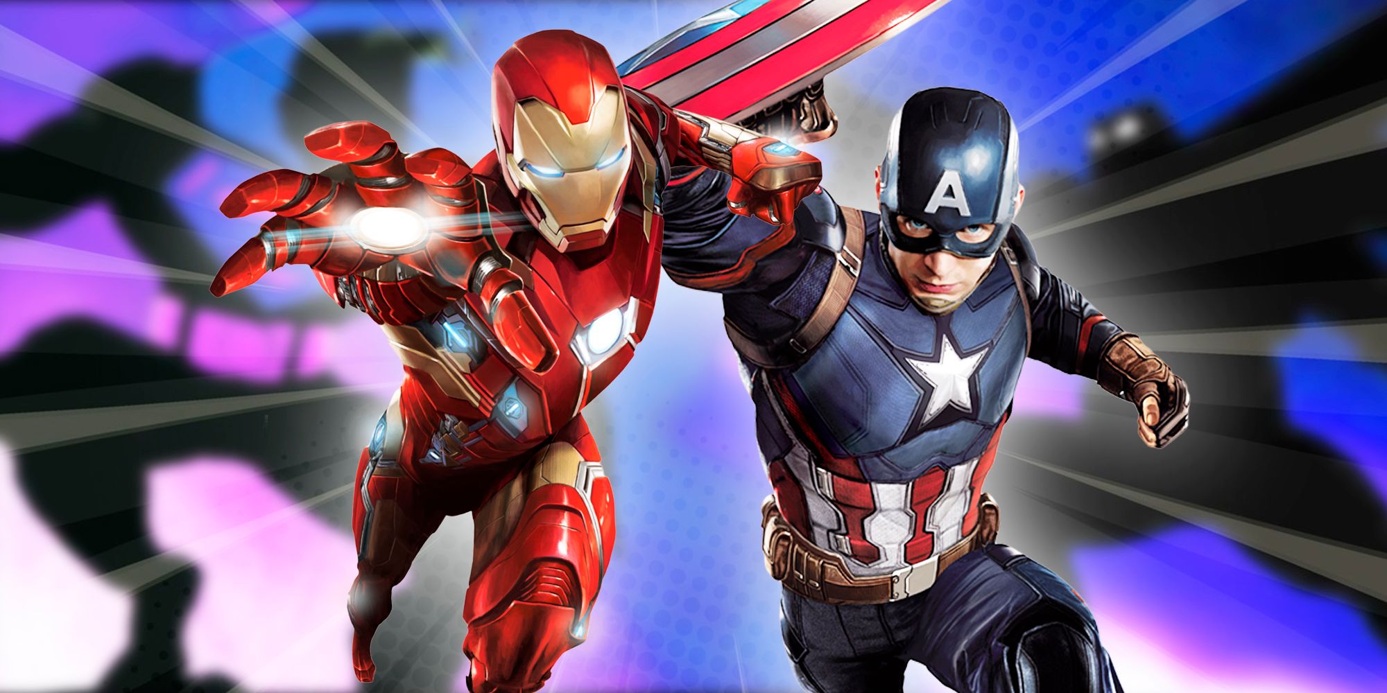 Captain america e iron man rubano la battaglia iconica di batman e superman in fanart straordinaria Captain america e iron man rubano la battaglia iconica di batman e superman in fanart straordinaria
