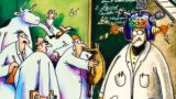 Fumetti divertenti di the far side: la scienza fuori controllo