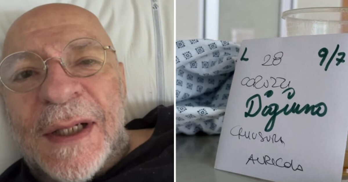 Ricovero in ospedale per il famoso italiano: la foto preoccupa Ricovero in ospedale per il famoso italiano: la foto preoccupa