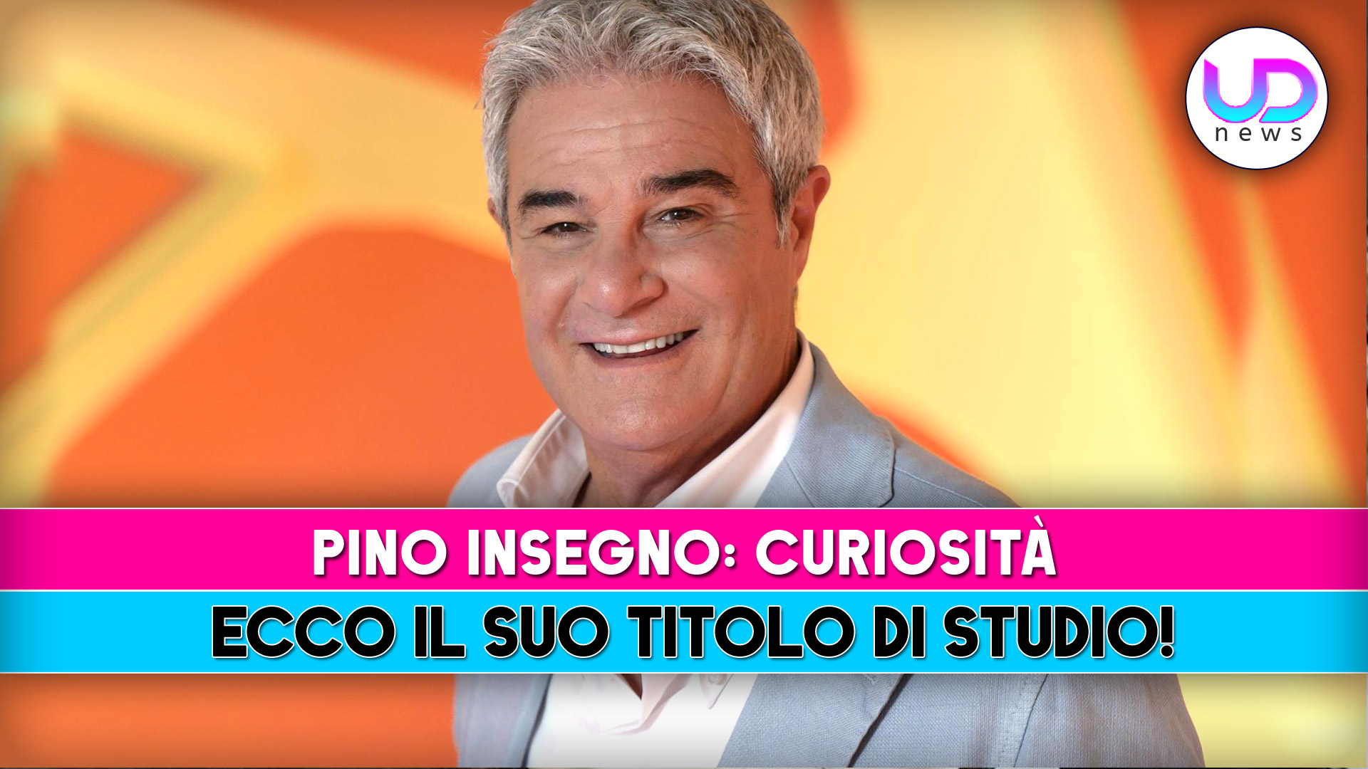 Pino Insegno e il suo sorprendente titolo di studio