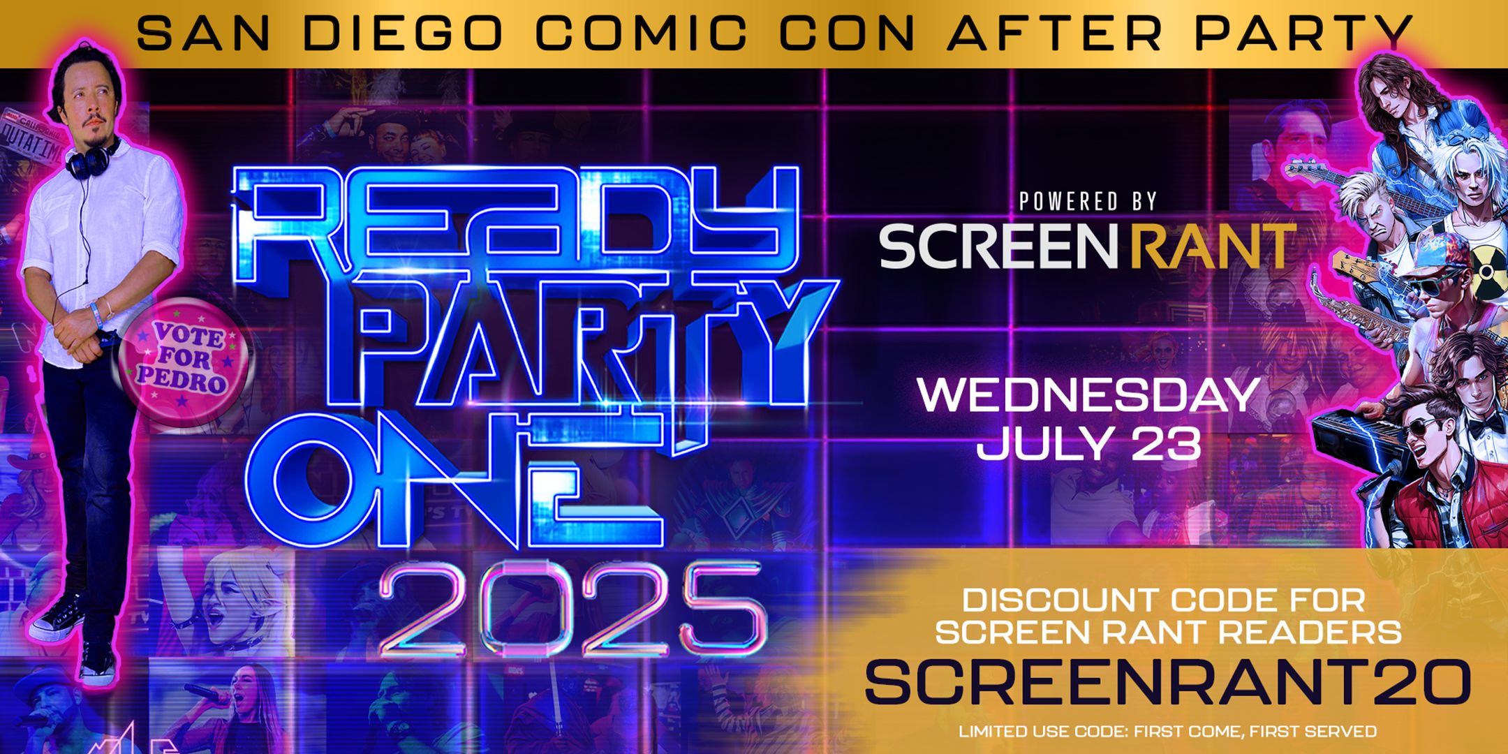 Festeggia con ScreenRant al party di XLE per il Comic Con di San Diego 2025 Festeggia con ScreenRant al party di XLE per il Comic Con di San Diego 2025