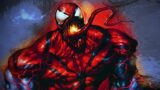 Venom ruba il costume rosso e blu di spider-man
