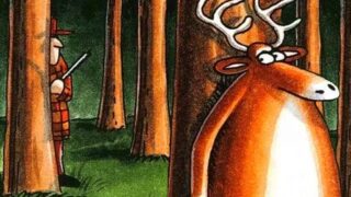 I 10 fumetti più divertenti di far side con cervi e cacciatori