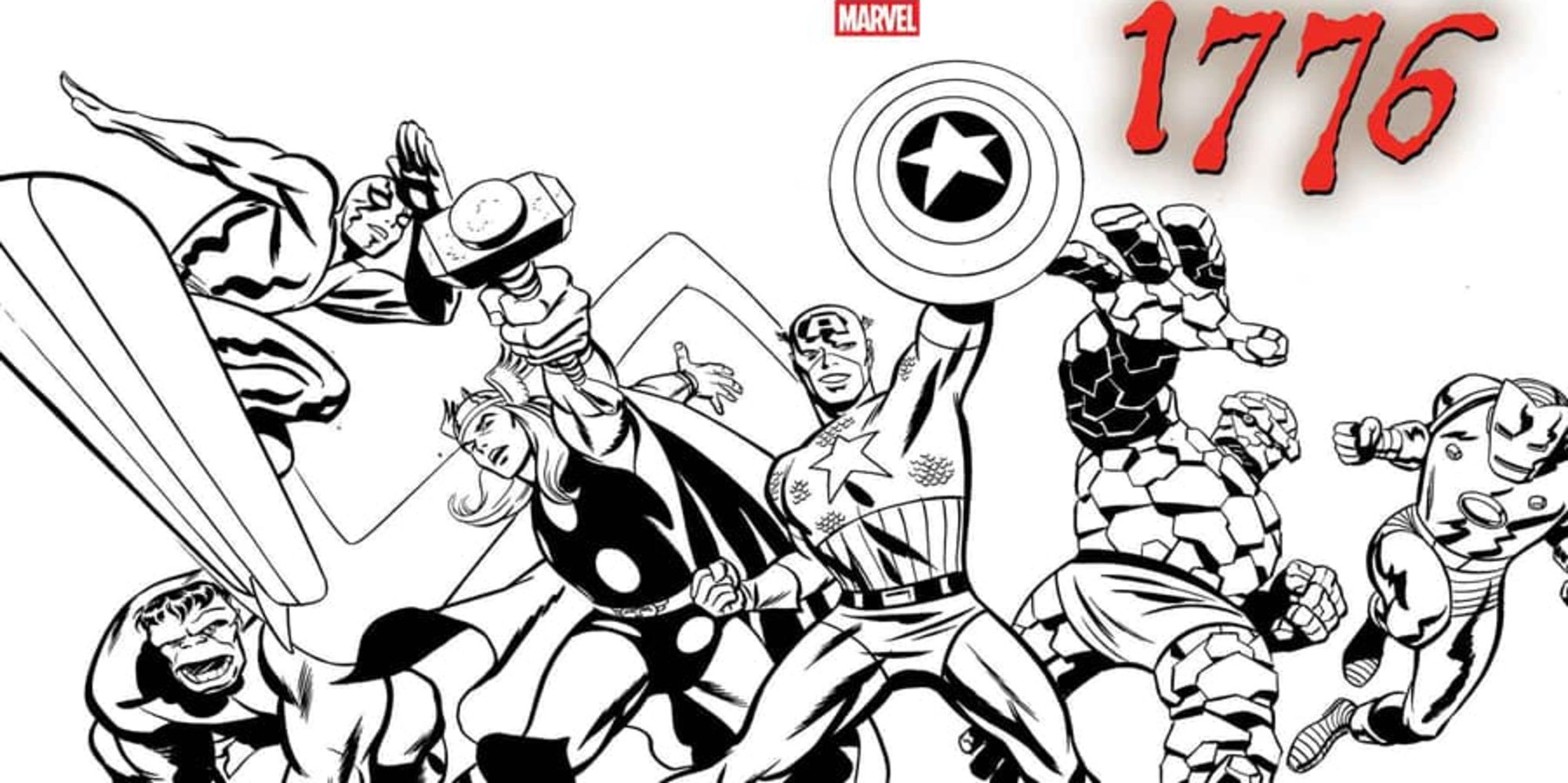 marvel 1776 i supereroi tornano indietro nel tempo