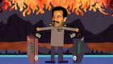 Saddam hussein costretto a guardare il film di south park