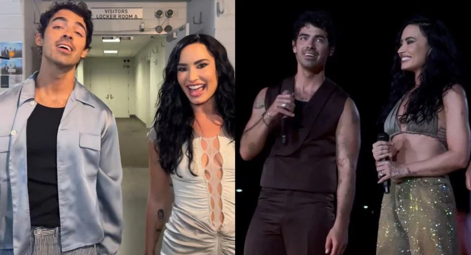 Demi lovato sorprende al concerto dei jonas brothers e canta camp rock