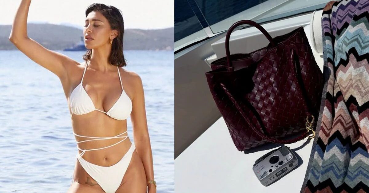Borsa da mare di Belen Rodriguez: il costo e il dettaglio che tutti amano