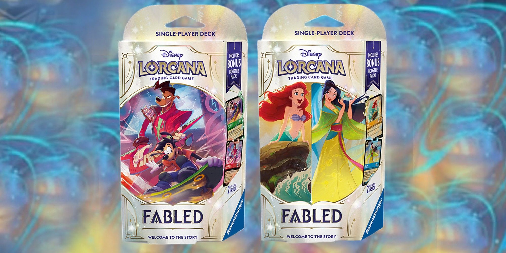 disney lorcana recensione del fabled starter deck con artwork straordinario e carte imperdibili per collezionisti