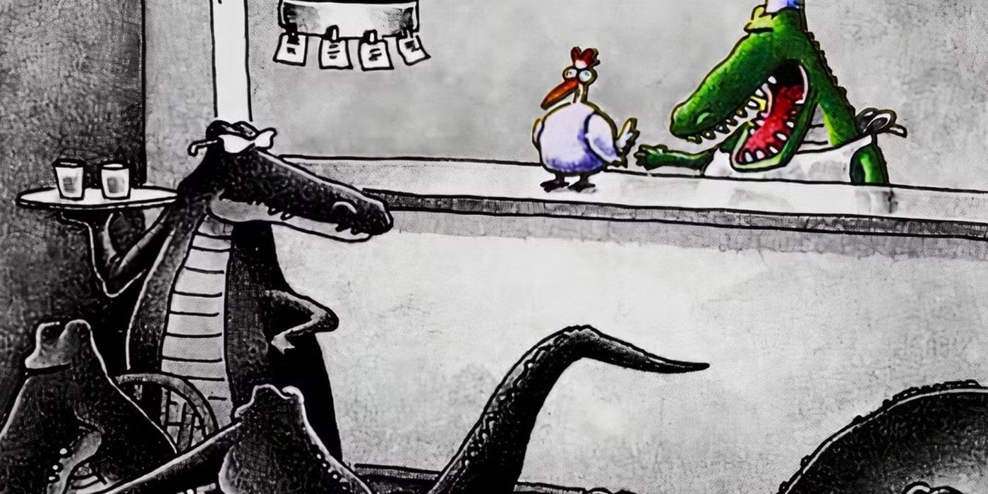 Le vignette più divertenti di alligatori e coccodrilli della far side