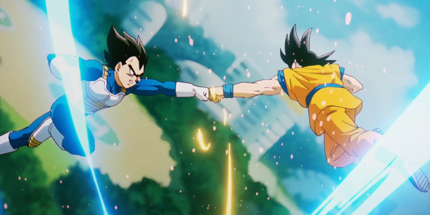 La scena di dragon ball che risolve la sfida tra goku e vegeta