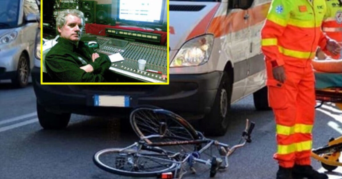Tragedia per la musica italiana, artista investito in bicicletta Tragedia per la musica italiana, artista investito in bicicletta