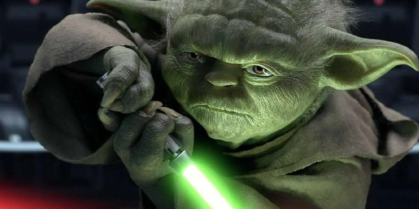yoda abbandona la spada laser per dedicarsi all8217arciere dopo l8217esilio su dagobah