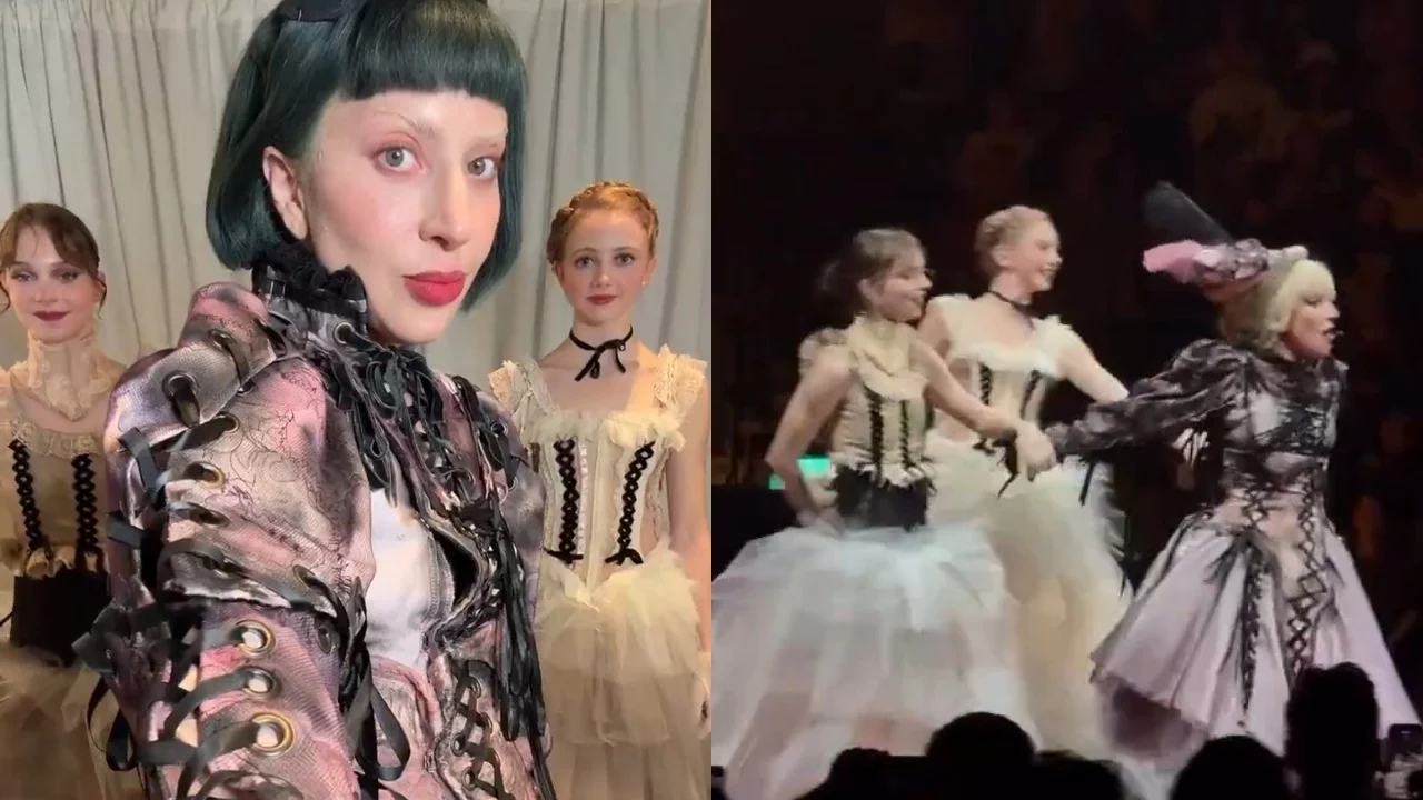 emma myers ed evie templeton danzano al concerto di lady gaga