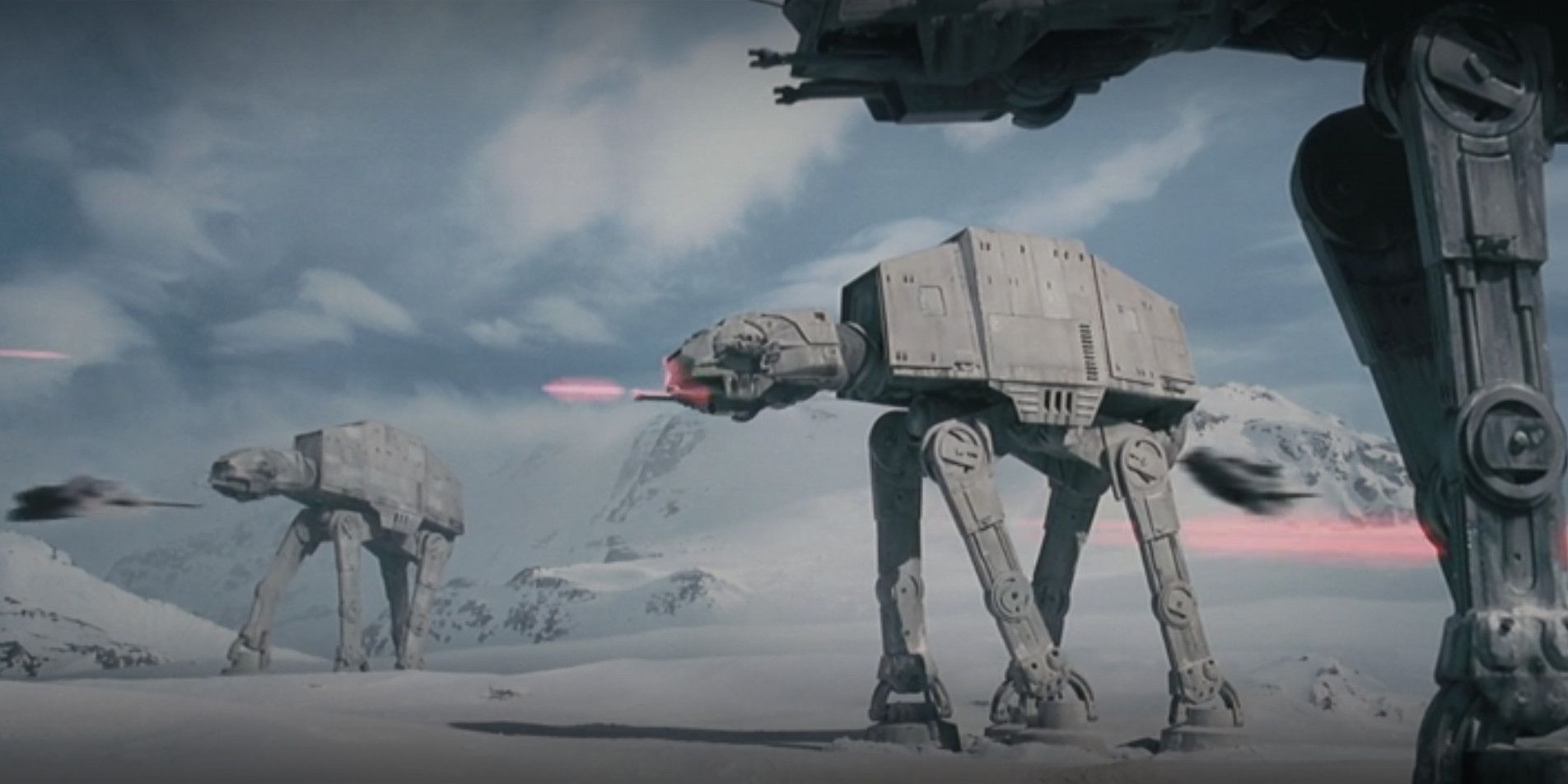 AT AT walker in dimensioni reali per il film di The Mandalorian e Grogu