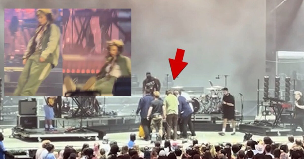 cantante crolla sul palco durante il concerto choc e intervento d8217emergenza