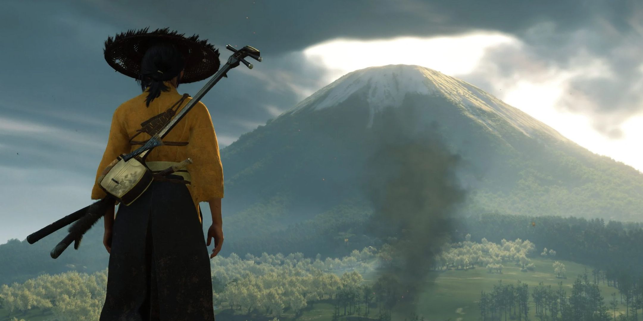 Scalata del monte yotei nella vita reale prima del lancio di ghost of yotei