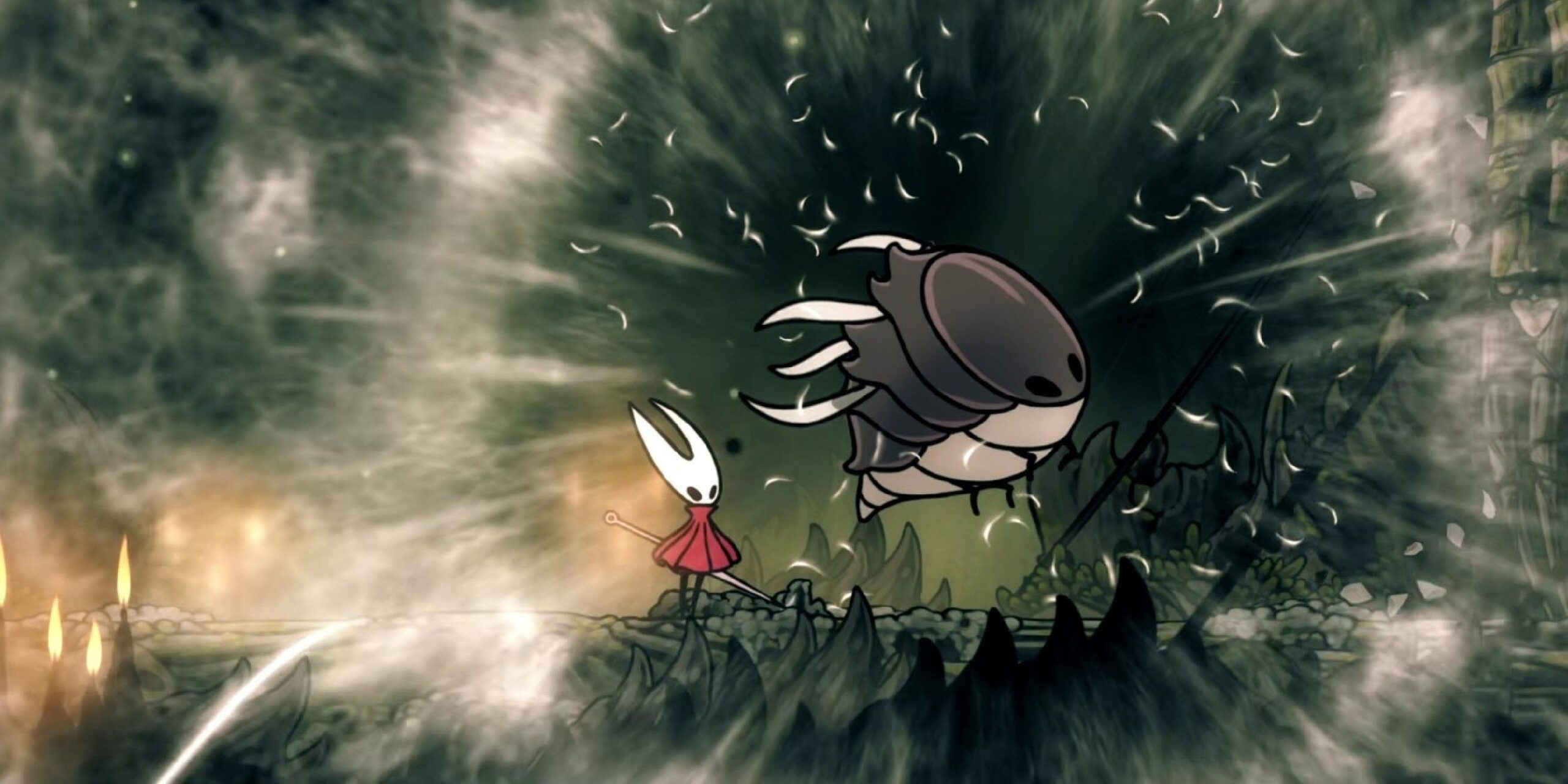 Battagliare il savage beastfly in hollow knight: silksong