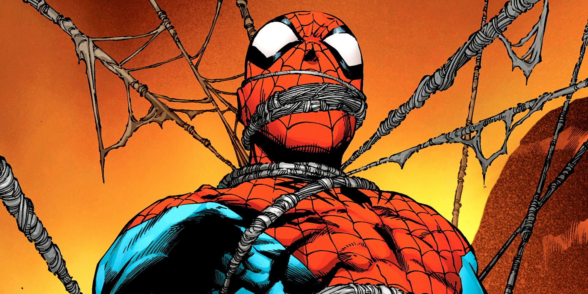 Spider man indossa un  costume ispirato a un momento oscuro della guerra civile