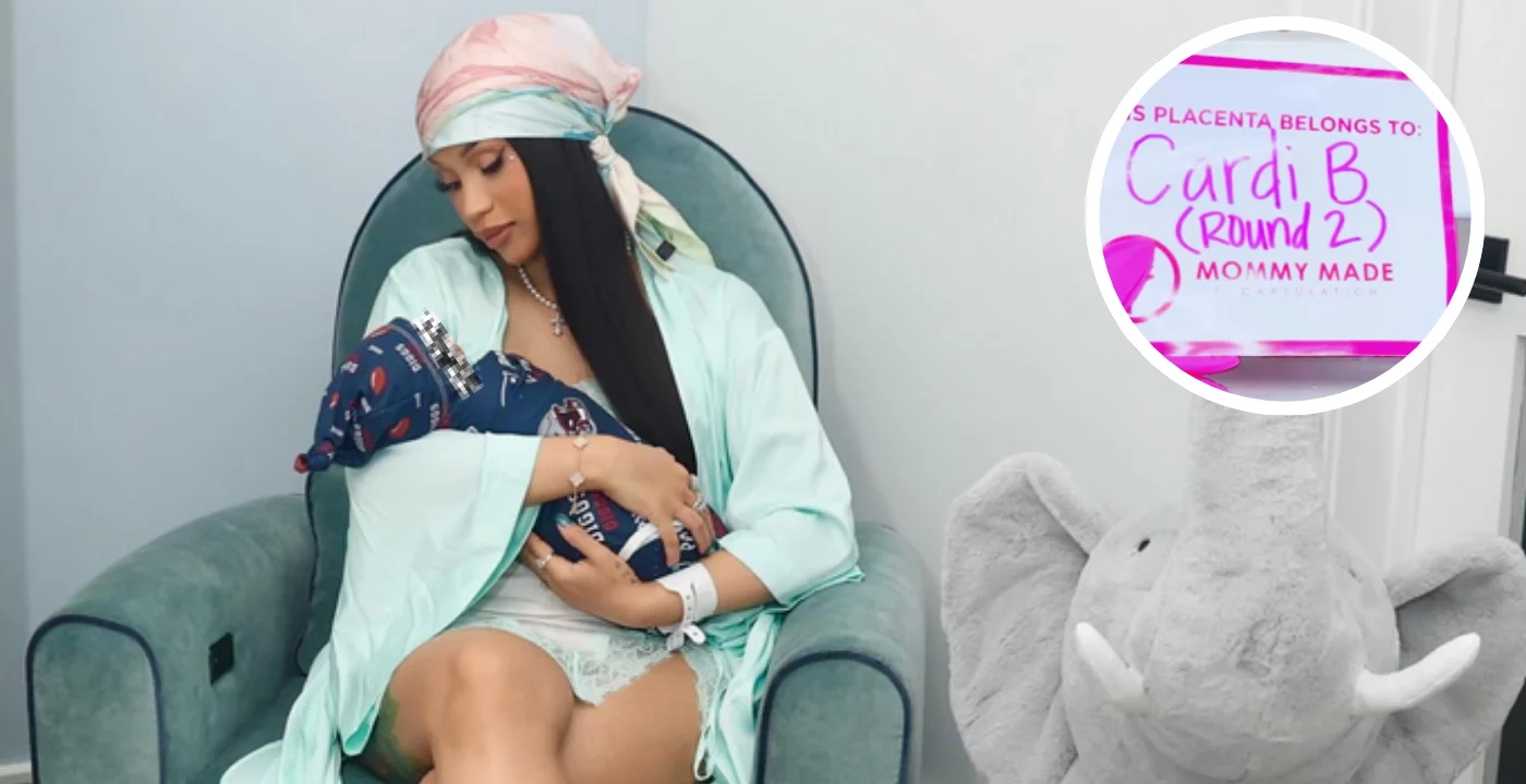 Cardi b trasforma il cordone ombelicale del bambino in un gioiello innovativa tendenza dei ricordi di nascita