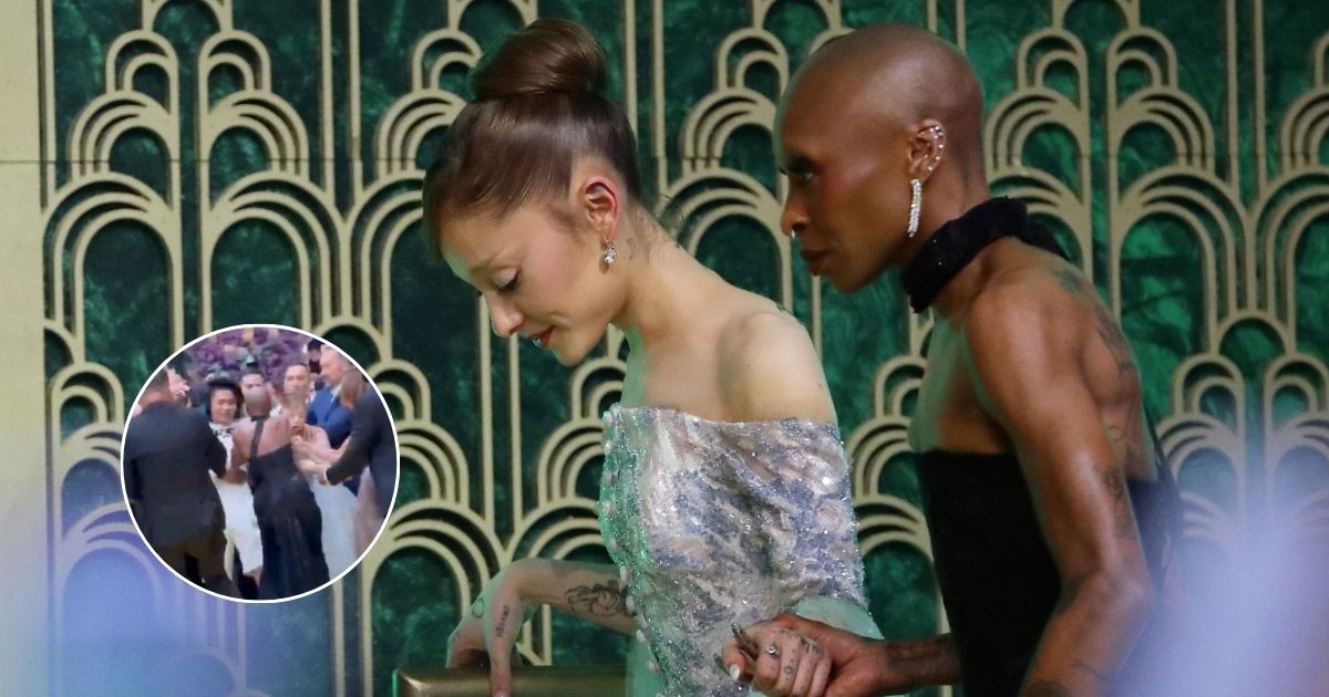 Ariana grande salvata da cynthia erivo durante un attacco di un fan