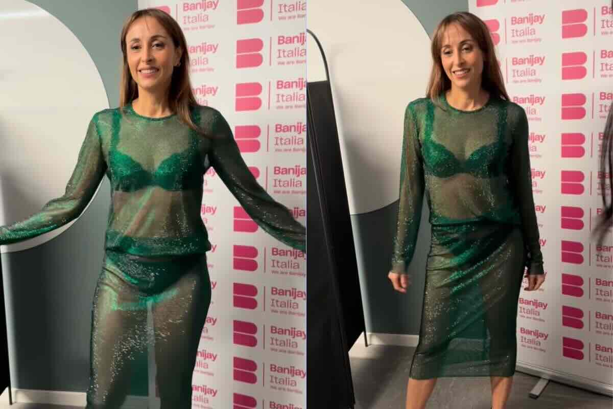 benedetta parodi sceglie outfit e reazione di caressa nel video da Jumptheshark.it benedetta parodi sceglie outfit e reazione di caressa nel video