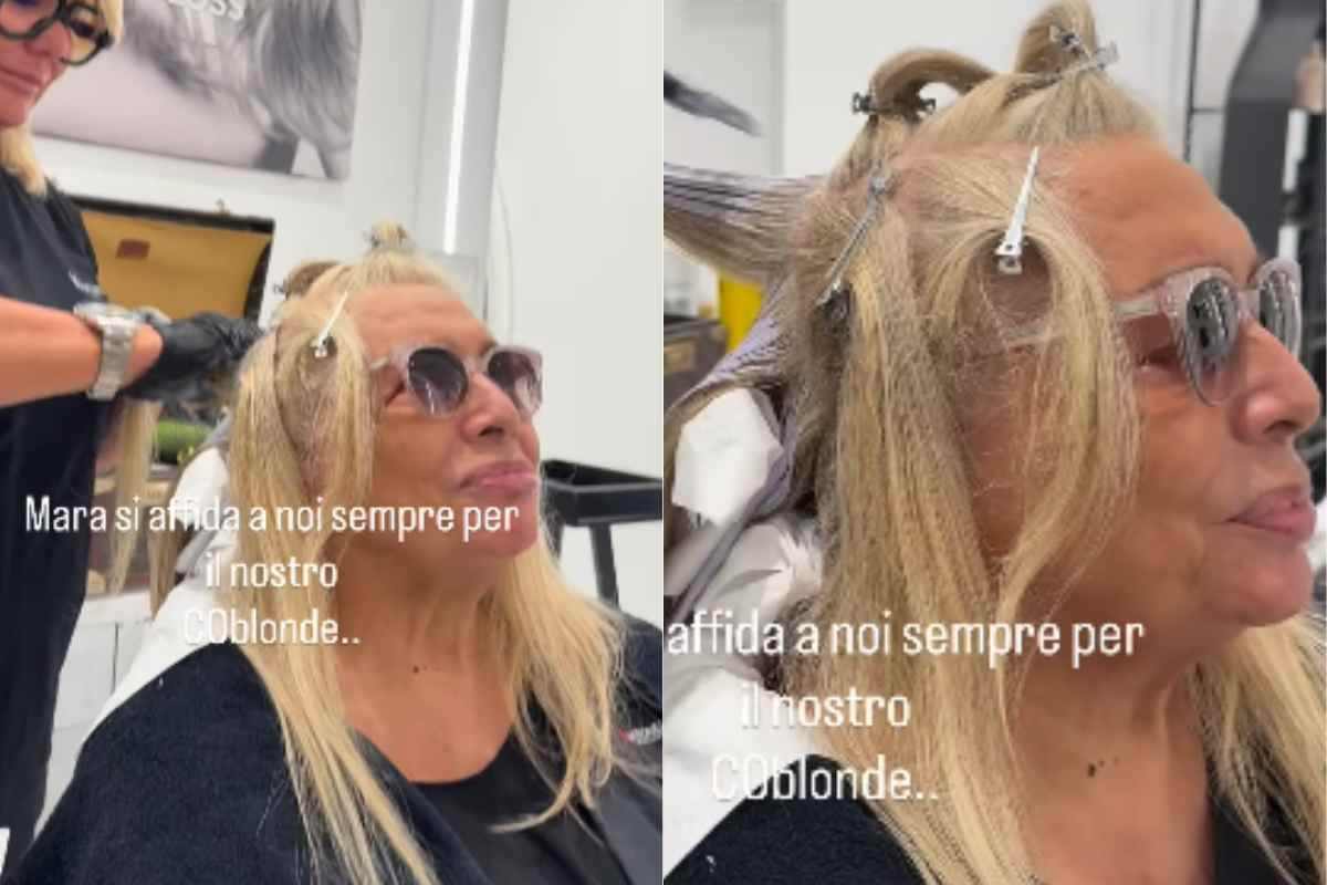 Taglio biondo scalato di Mara Venier: il look che conquista Taglio biondo scalato di Mara Venier: il look che conquista