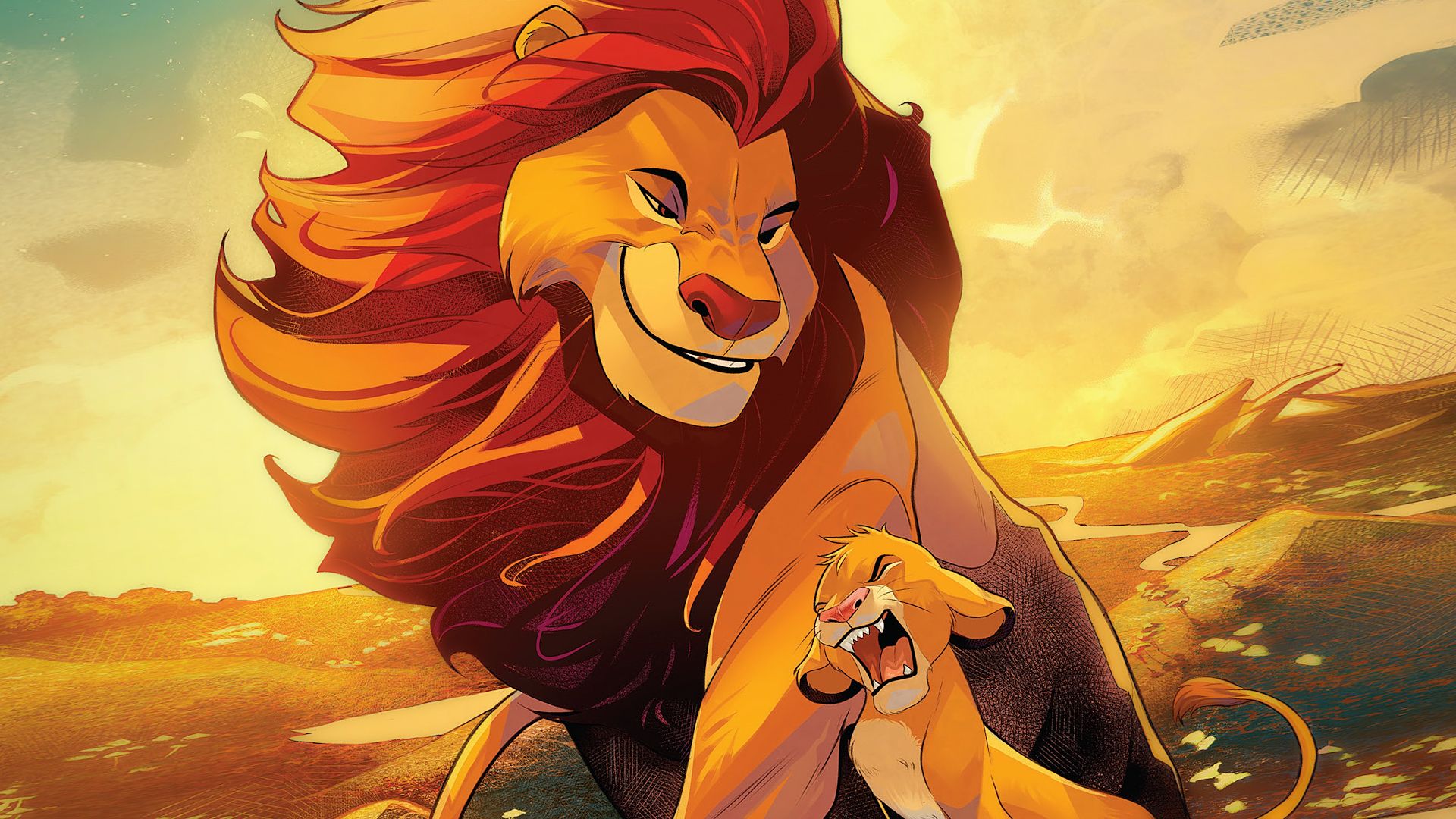 il ritorno del re leone con nuovi fumetti di mufasa e simba