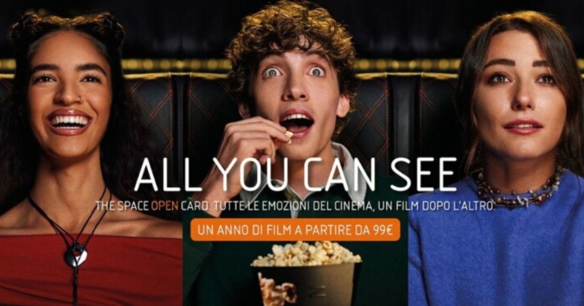 Tutto su all you can see la nuova open card di the space per cinefili Tutto su all you can see la nuova open card di the space per cinefili