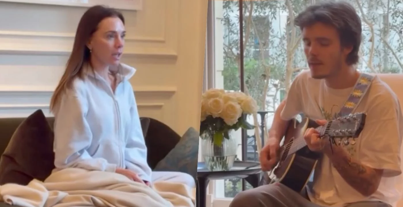 Victoria Beckham canta con il figlio Viva Forever delle Spice Girls