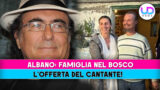 Albano carrisi e famiglia nel bosco: un’offerta speciale del cantante