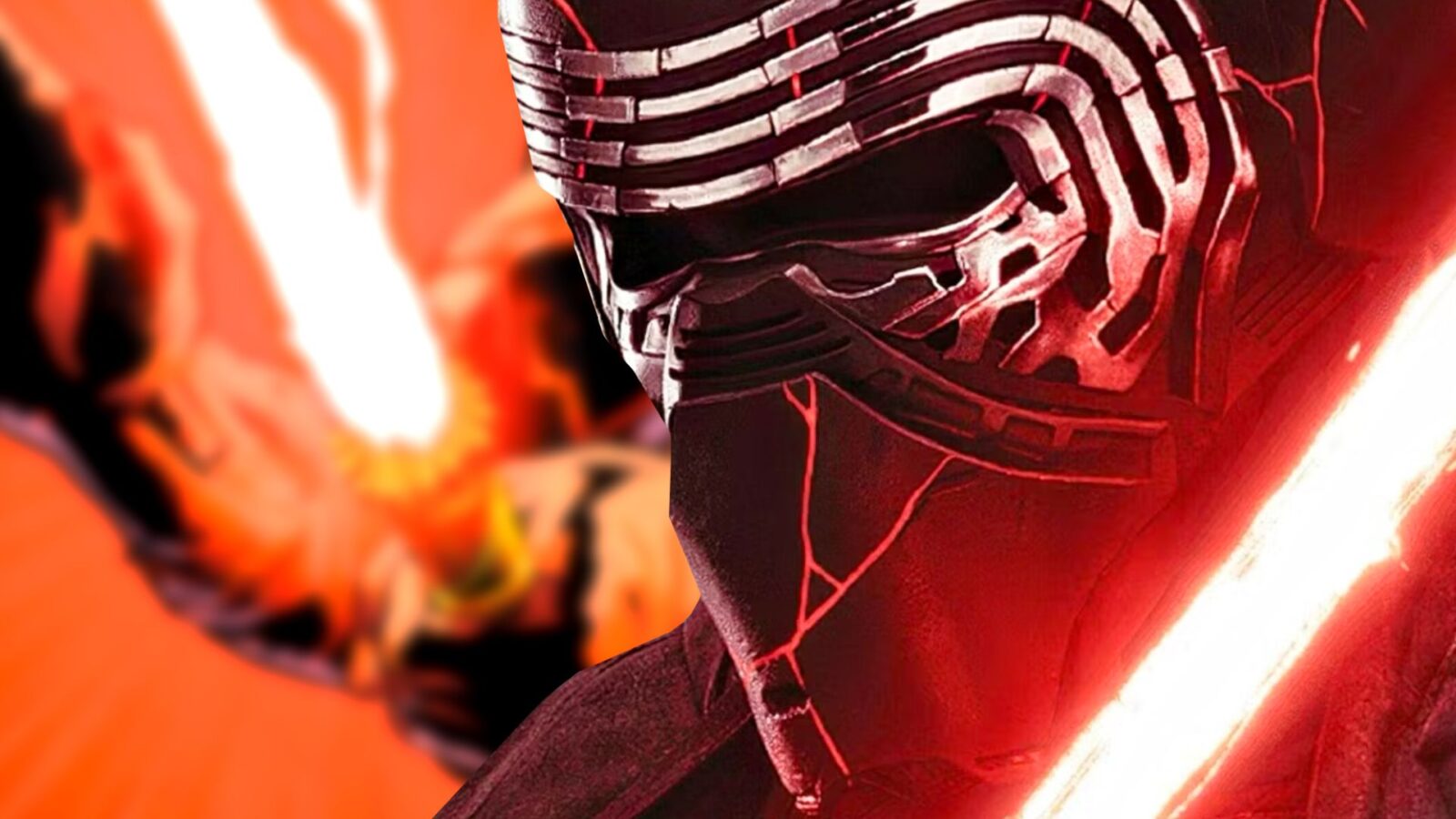 Kylo ren con la nuova spada laser d’oro in star wars legacy of vader 11
