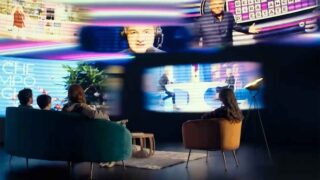 Auditel lo spot con gerry scotti antonella clerici fazio gruber caressa un cast senza precedenti
