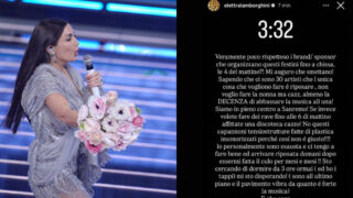 Elettra lamborghini sul palco di sanremo 2026 si lamenta e si sfoga sui social cosa è successo