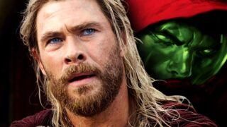 Thor affronta radioactive man in un  fumetto