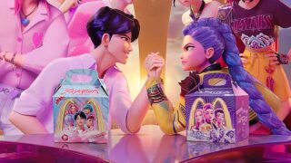 Kpop demon hunters mc donalds collaboration huntr x vs saja boys: battaglia per i fan