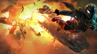 The mandalorian and grogu jon favreau presenta al cinemacon sequenza iniziale e  trailer