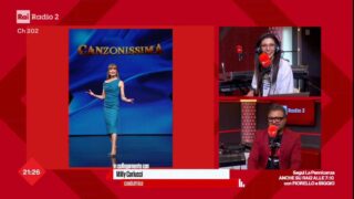 Milly carlucci a chiamami radio2 canzonissima e sal da vinci ospite della finalissima