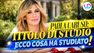 Paola Caruso titolo di studio: ecco cosa ha studiato