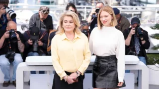 Léa Seydoux e Catherine Deneuve al photocall di Cannes 79 per Gentle Monster